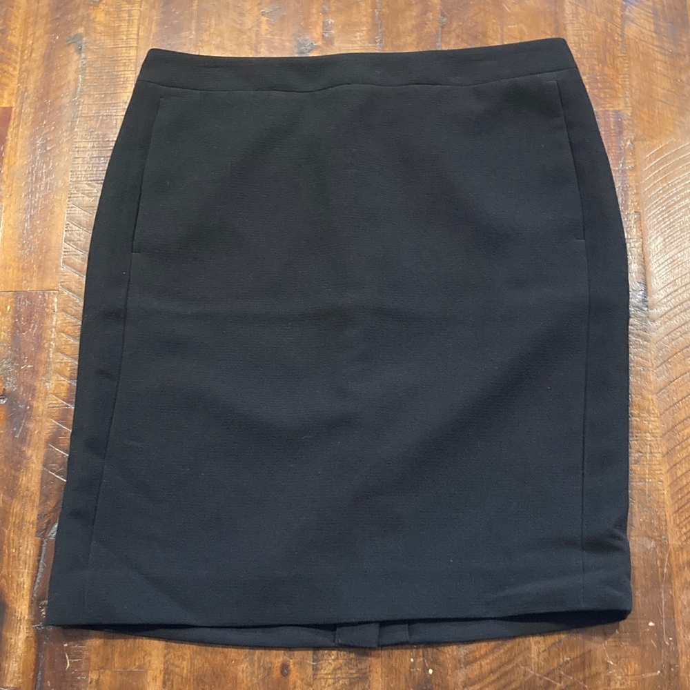 J. Crew black office pencil skirt 8